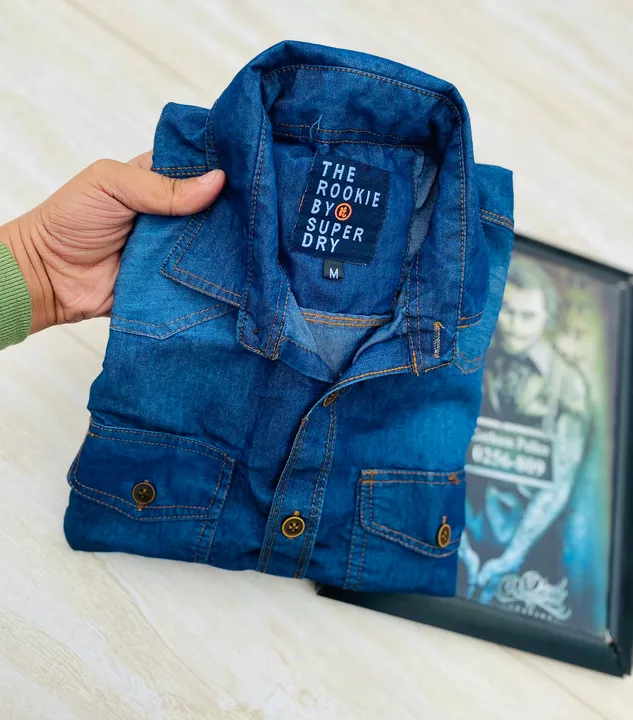 *SUPERDRY DENIM SHIRTS* 🤩

*DENIM ARTICLE * ✨

*PREMIUM  ARTICLE*💕

*Fabric100%  cotton  OUR    GU uploaded by SN creations on 1/12/2023