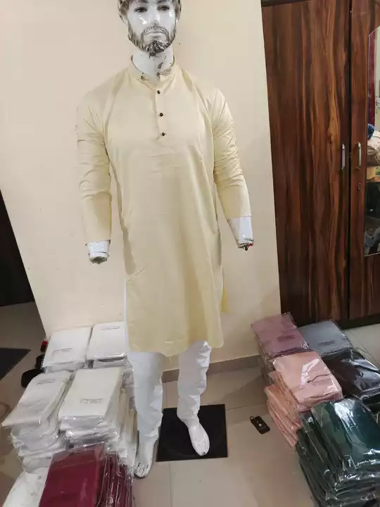 KURTA PAIJAMA SET PURE COTTON(ONLY FOR RETAIL & RESELLERS) uploaded by Faateh Export (NO COD)📞9321897053 on 5/30/2024