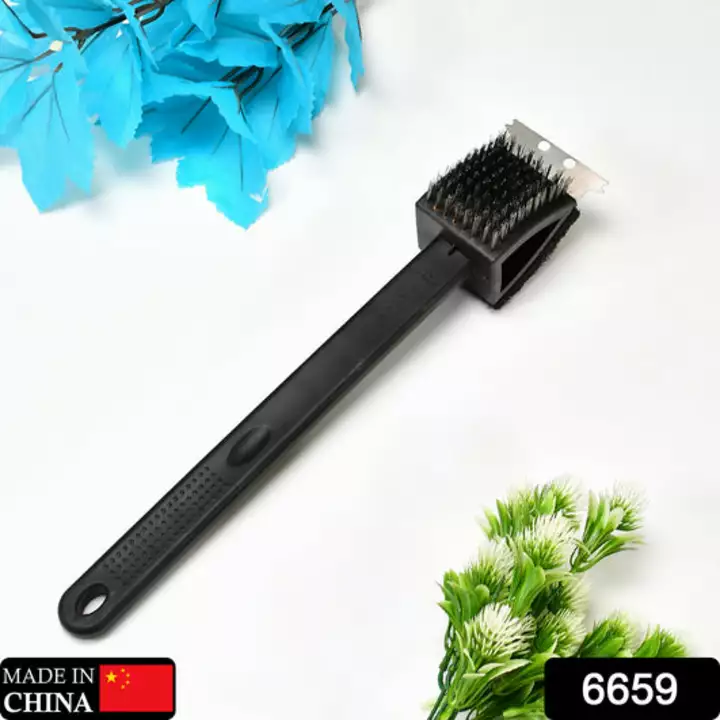 6659 Black 2 Side Use Brush Scarp Cleaning Brush & Wire Brush for Garage Use uploaded by DeoDap on 1/12/2023
