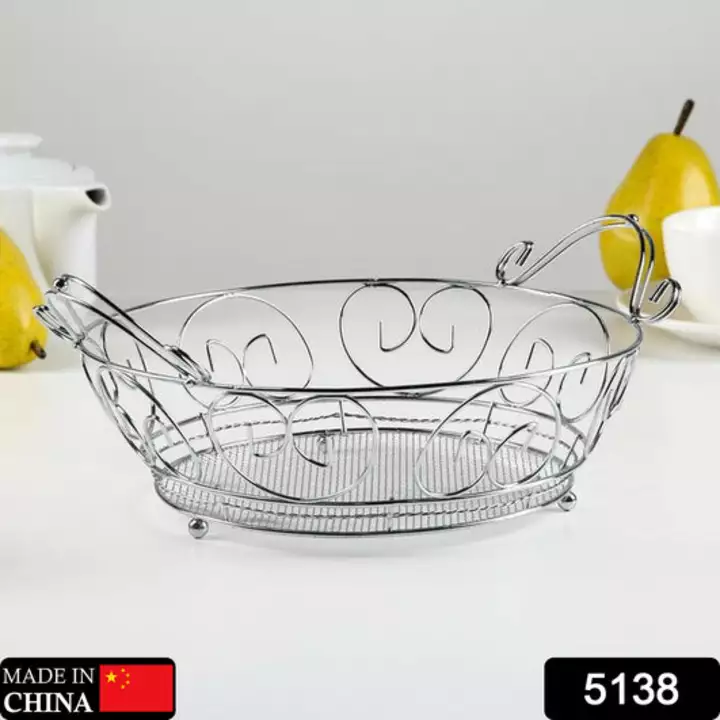 5138 Multipurpose Stainless Steel Modern Folding Fruit and Vegetable Basket (Silver, 8 Shapes) uploaded by DeoDap on 1/12/2023