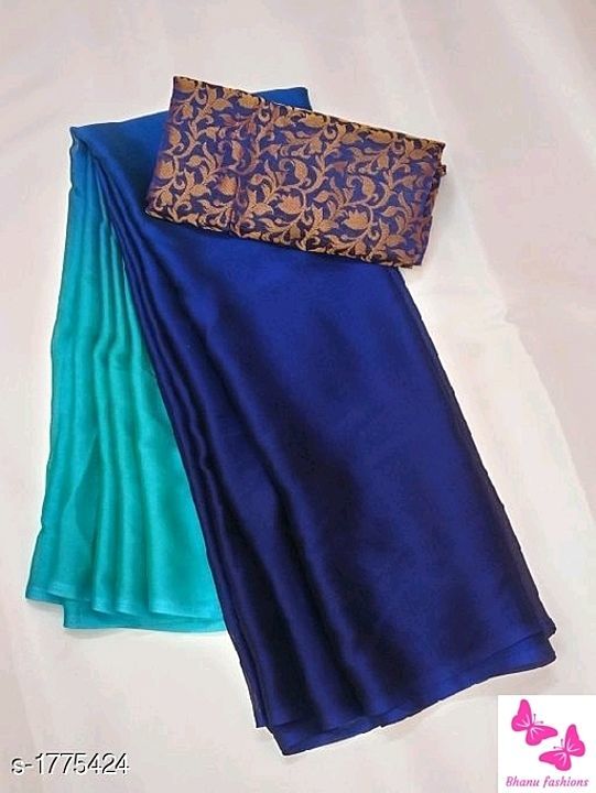 Post image Solid Georgette Sarees

Fabric: Saree -   Rangoli Georgette, Blouse - Banarasi  Jacquard Silk*

Size: Saree Length - 5.50 Mtr , Blouse Length - 0.80 Mtr

Work :  Saree - Plain Shaded , Blouse -  Jacquard