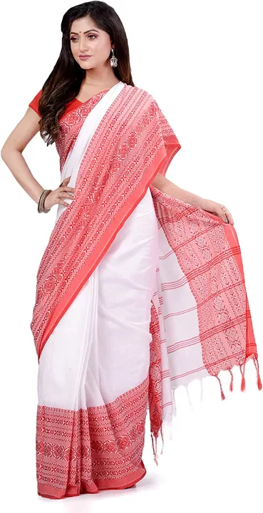 Handloom Large Border Cotton Saree  uploaded by Milaans on 1/12/2023
