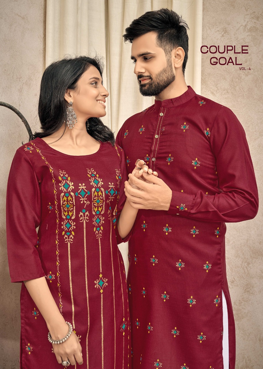 Couple Kurta set  uploaded by Shree Fashion Hub on 1/12/2023