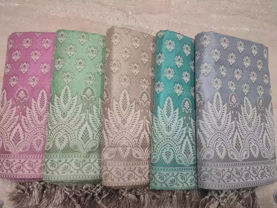 Banarasi cotton weaving tanchui suit ... with bottom jakard..3pc. uploaded by Colors Collection on 5/29/2024