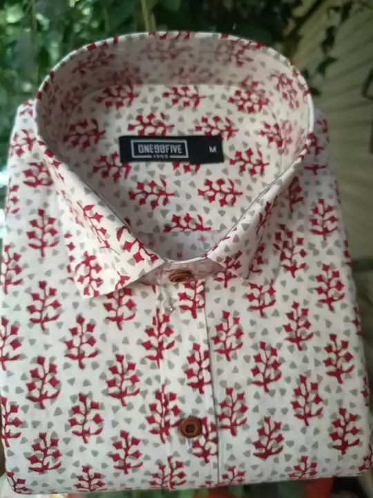 Khadi cotton shirts full sleeve  hand block  uploaded by One98fivestores on 5/31/2024