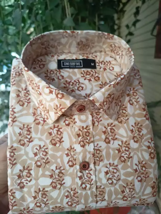 Khadi cotton shirts full sleeve  hand block  uploaded by One98fivestores on 5/12/2024