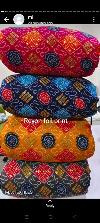 Reyon foil uploaded by Radha exports on 1/12/2023
