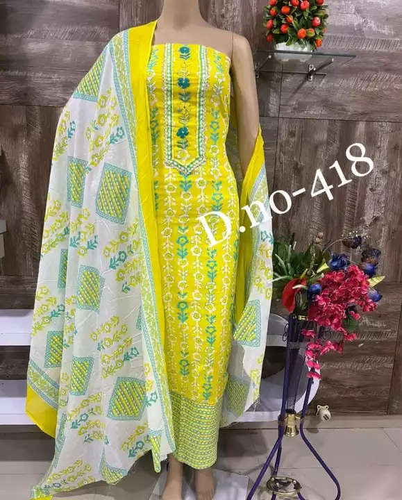 Product image with price: Rs. 450, ID: cotton-dress-material-inquiry-on-whatsapp-9082757427-4bd9078e