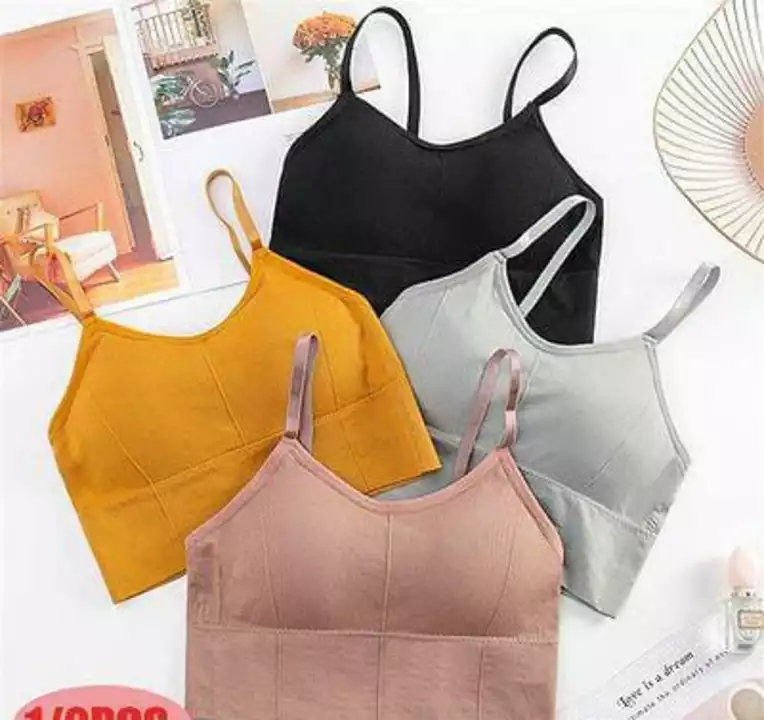 *Solid Lightly Padded Bralette/Sports Bra For Women And Girls - Pack Of 4*

*Price 485*

*Free Shipp uploaded by SN creations on 1/12/2023