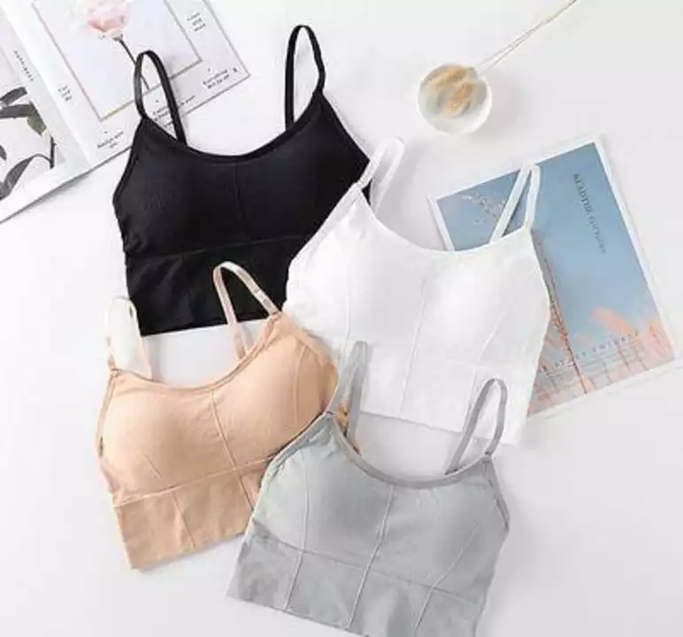 *Solid Lightly Padded Bralette/Sports Bra For Women And Girls - Pack Of 4*

*Price 485*

*Free Shipp uploaded by SN creations on 1/12/2023