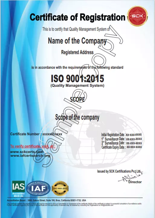 ISO 9001:2015 QMS Certification  uploaded by business on 1/12/2023