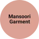 Business logo of Mansoori garment