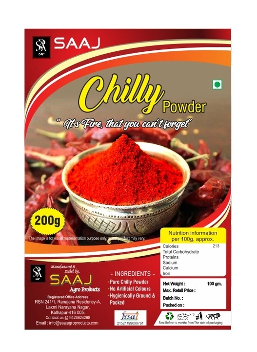 Saaj Tikhalal Chilli Powder uploaded by business on 1/12/2023