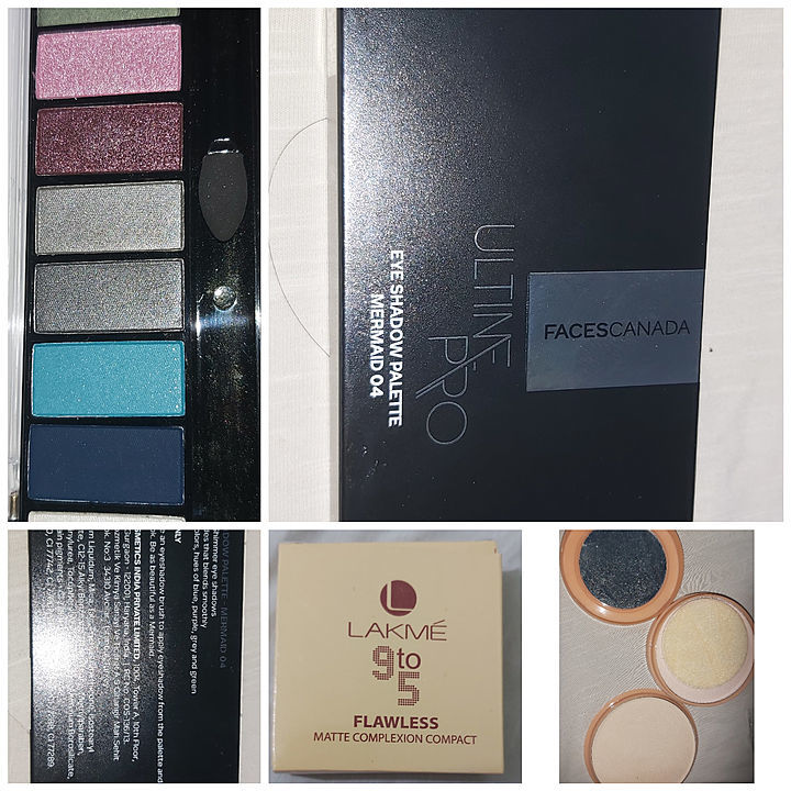 faces canada eye shadow with lakme loose powder uploaded by pink Rose fashion Store  on 2/12/2021