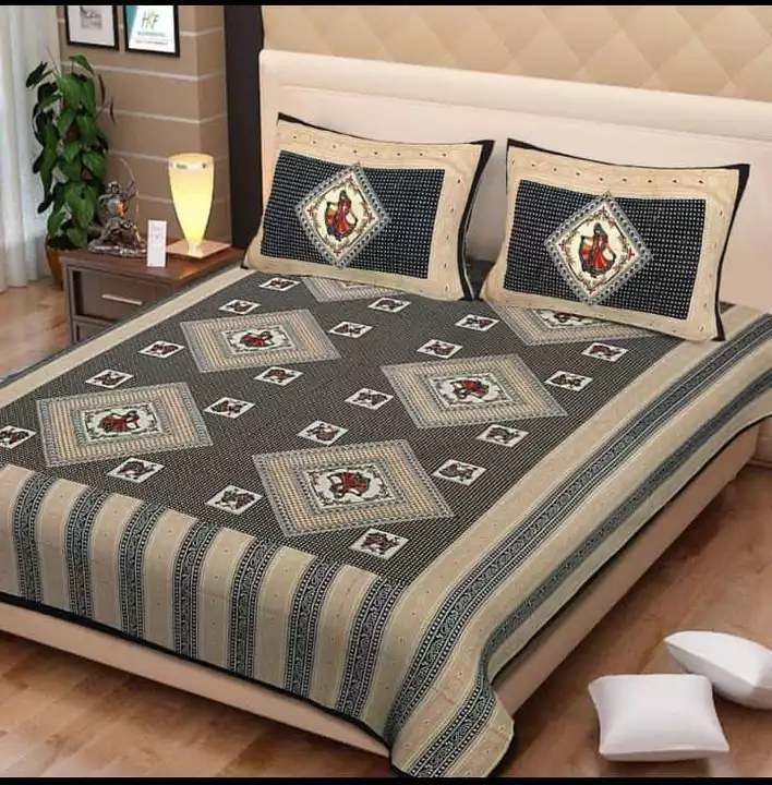 Double Bedsheet cotton  uploaded by Bagru Hand Block Print Jaipur  on 1/13/2023