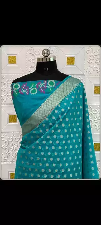 new Reyon Banarshi silk saree  uploaded by Bagru Hand Block Print Jaipur  on 1/13/2023