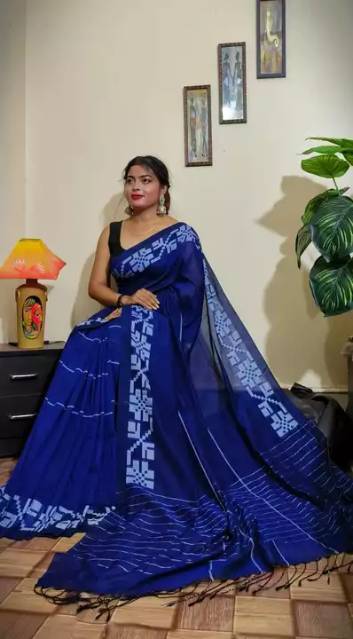 Cotton khadi handloom saree uploaded by R saree on 1/13/2023