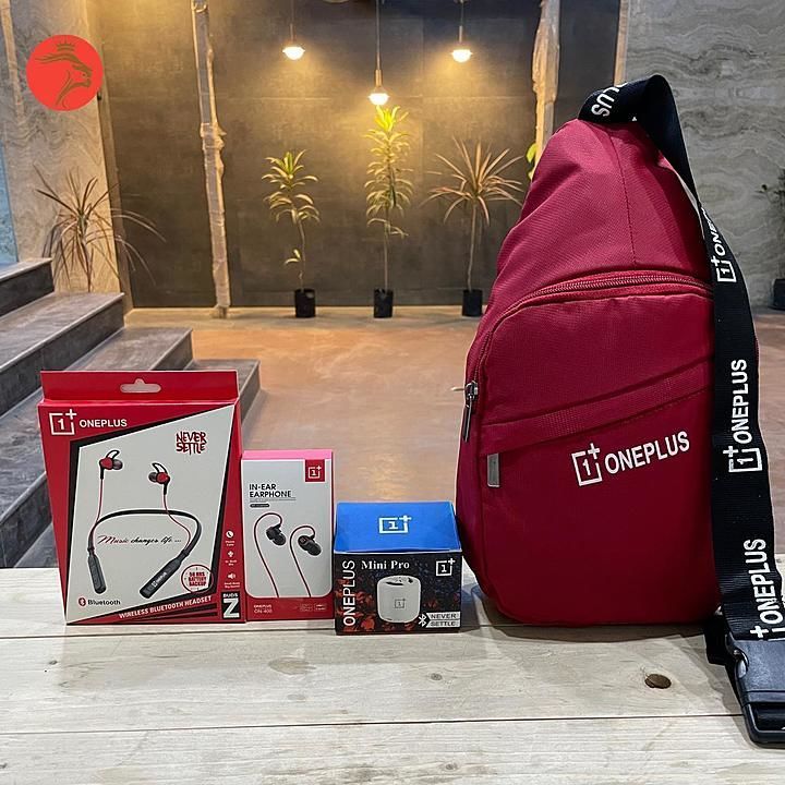 Post image * SPECIAL KOO COMBO *

* 4 PC COMBO *

🎁* ONE PLUS CROSSBODY BACKPACK 🎒 *

🎁* ONE PLUS NECKBAND BLUETOOTH *

🎁* ONE PLUS MINI PRO BLUETOOTH SPEAKER *

🎁* ONE PLUS EARPHONE *

* PRICE 1290 SHIPPING FREE*

* UNBELIEVABLE PRICE*
* TAKE ORDER FAST*