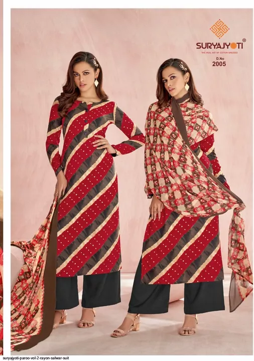 SuryaJyoti Paroo cotton Printed Suit dress Material  uploaded by Silaao Fashion on 1/13/2023