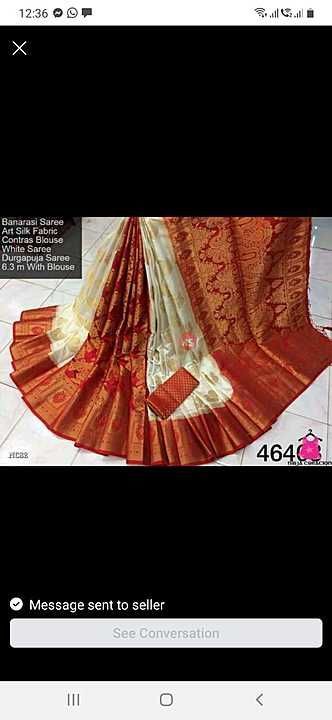 Fancy wedding banarasi saree uploaded by business on 2/12/2021