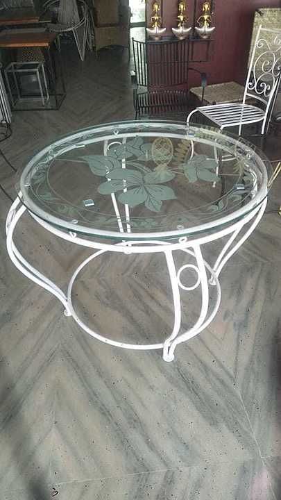 Iron table with glass top 01 uploaded by business on 7/5/2020