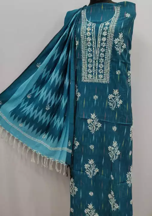 Pure IKKAT Cotton Suit  uploaded by Lucknowi Ada Chikankari Studio on 6/2/2024