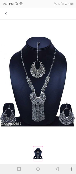 Beautiful Oxidised Necklace for Women and Girls uploaded by business on 1/13/2023