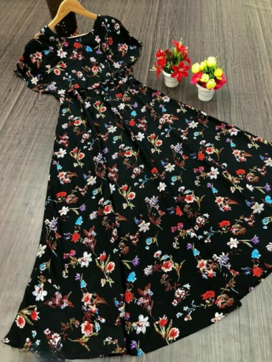 Women Maxi length Floral Print Dress uploaded by business on 1/13/2023