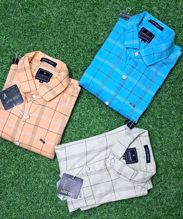 Heavy Demanded 🥰🥰🥰Basic Checks Shirts With 6🤑🤑 Fantastic Color with Size M to Xl 👇👇 uploaded by N SQUARE GARMENTS on 1/13/2023