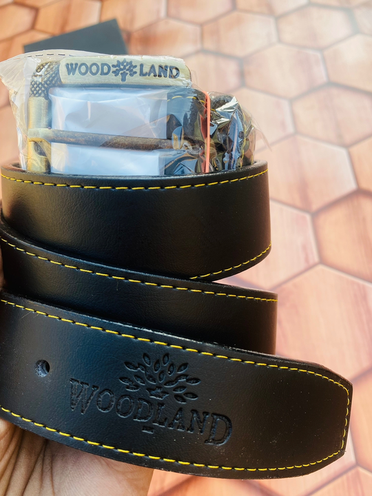 Brand - **woodland*

*Leather Belts*

*10A QUALITY*

💯% Original Geniune Leather Guranteed 
 
*Free uploaded by SN creations on 1/13/2023