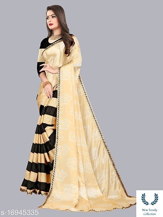 Adrika Refined Sarees
 uploaded by Trendy new collection  on 2/12/2021