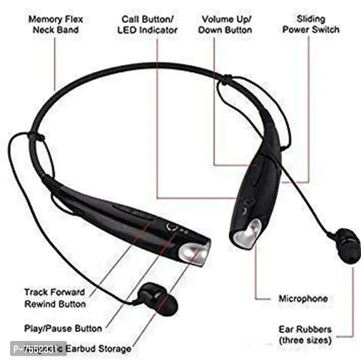NEW HBS-730 Wireless/Bluetooth For ALL SMART MOBILES L Bluetooth Headset  (Multicolor, In the Ear) uploaded by Prime on 1/13/2023