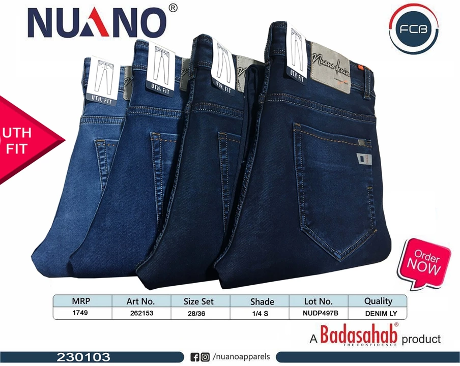 Nuano jeans uploaded by Amir garments on 1/13/2023