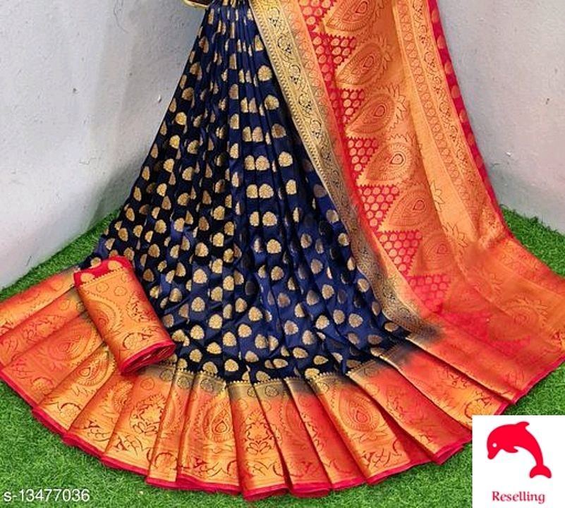 Silk banarasi saree uploaded by business on 2/12/2021