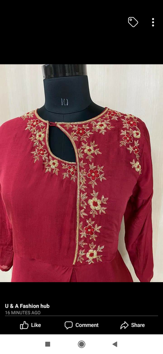 Embroidery design full one piece dress  uploaded by Mrs. Savita Kininge on 1/13/2023