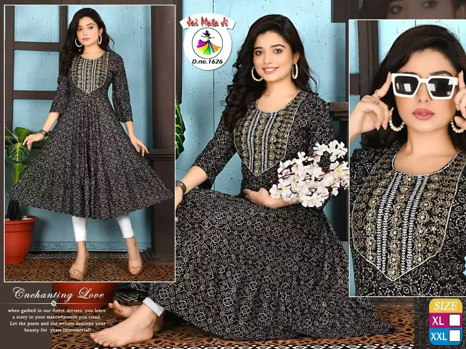 Long Fancy worm ghera Kurtis 290/- xl xxl uploaded by Radha Creation , Maira sales for Readymade items on 1/13/2023