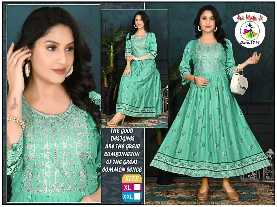 Long Fancy worm ghera Kurtis 290/- xl xxl uploaded by Radha Creation , Maira sales for Readymade items on 1/13/2023