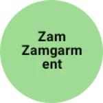 Business logo of Zam zamgarment