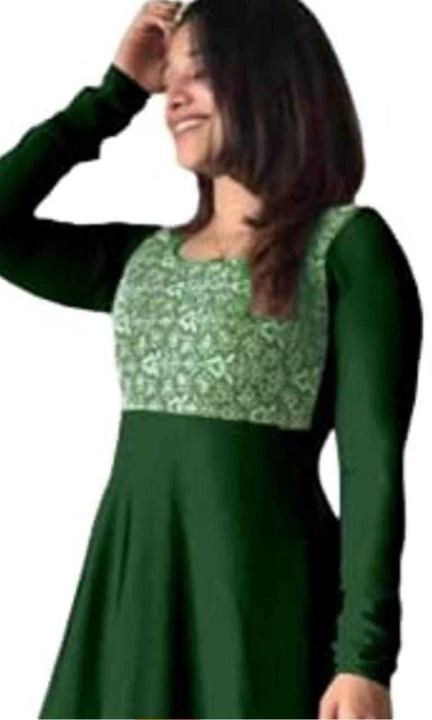Shree Ram Designer Work Gown Black ,Dark Green uploaded by business on 1/14/2023