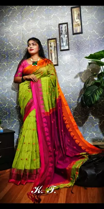 Sehejadi 2 soft handloom saree uploaded by khan textile santipur on 1/14/2023