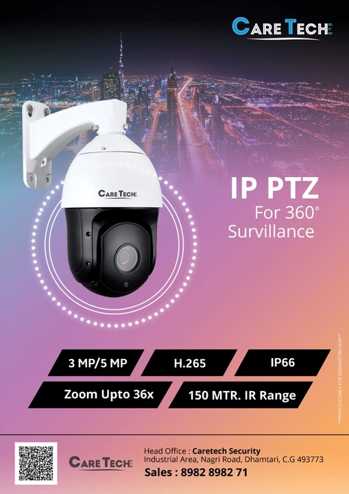 Caretech 3/5 MP IP ptz camera  uploaded by business on 1/14/2023
