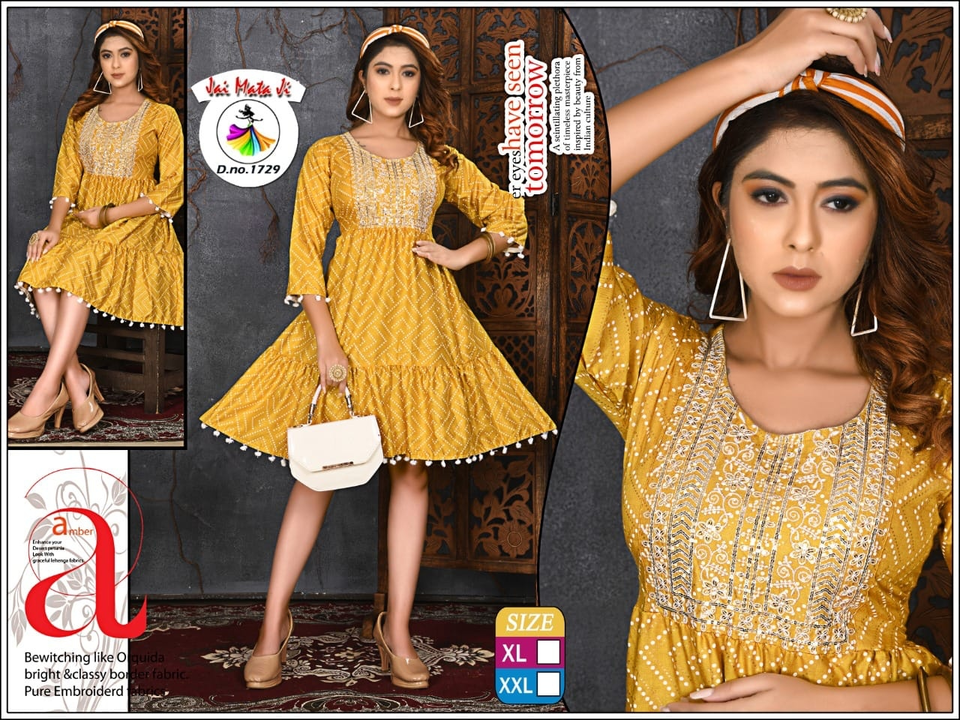 Short fancy Kurtis xl xxl 235/- uploaded by Radha Creation , Maira sales for Readymade items on 1/14/2023