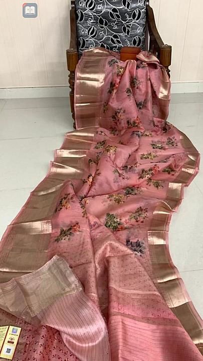organza saree uploaded by business on 2/12/2021