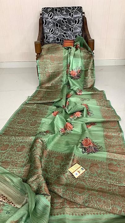 organza saree uploaded by business on 2/12/2021