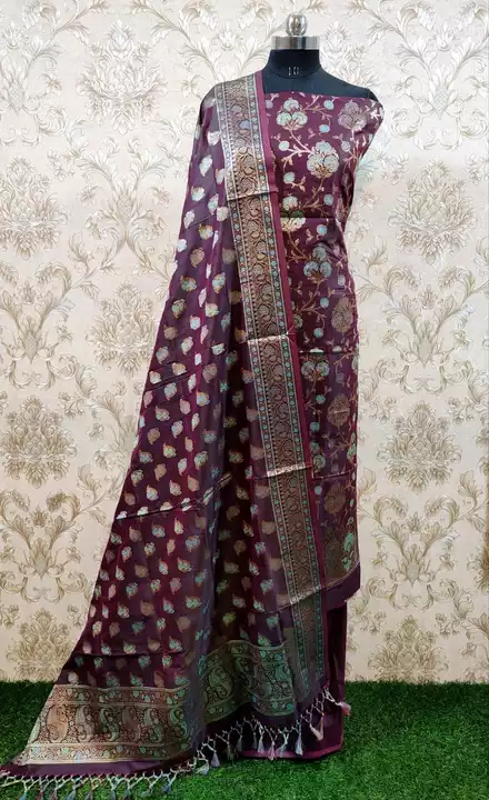 Banarasi soft kathan silk suite uploaded by SK.ONLINE BANARASI SAREE on 1/14/2023