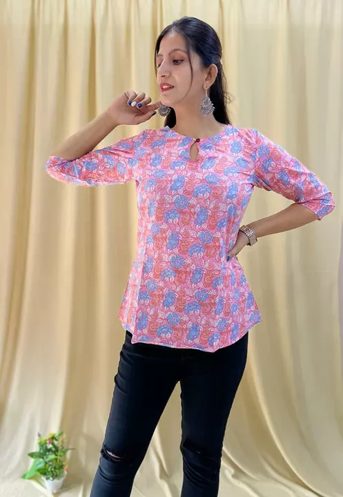 Pure cottan Top uploaded by Handloom print on 1/14/2023