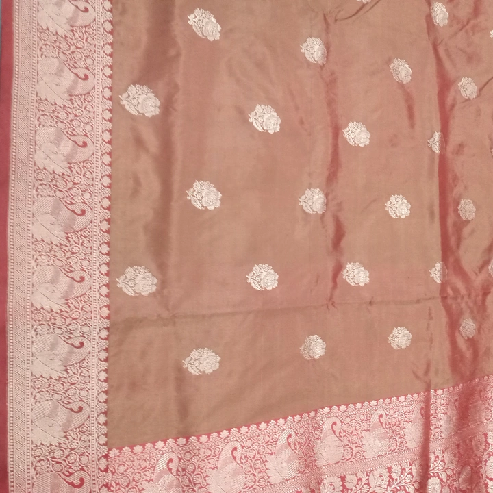 Post image Pure handloom katan silk saree 
Available at reasonable price 
Contact for orders