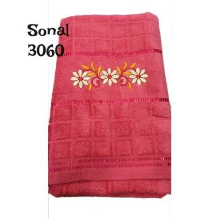*Floral Embroidery  Work  Bath  Towels  uploaded by Unique Enterprises  on 1/14/2023