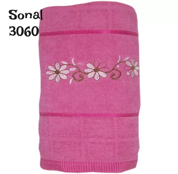 *Floral Embroidery  Work  Bath  Towels  uploaded by Unique Enterprises  on 1/14/2023