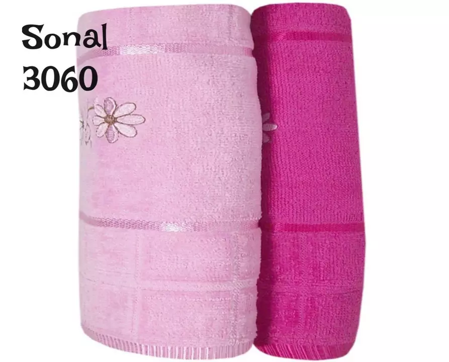 *Floral Embroidery  Work  Bath  Towels  uploaded by Unique Enterprises  on 5/17/2024